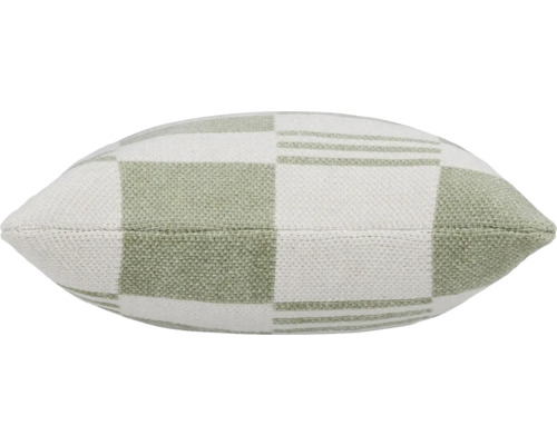 Fyrkantig dekorativ kudde med vävd struktur