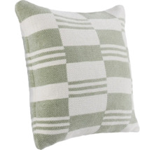 Dekorativ kudde med randigt och rutigt mönster