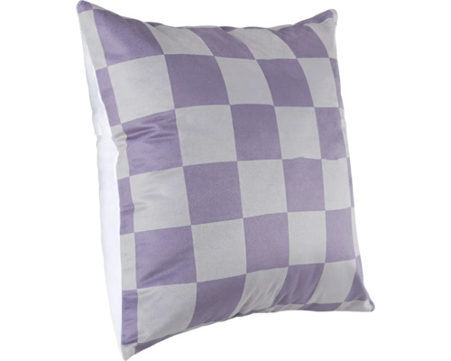 Fyrkantig prydnadskudde med schackrutigt mönster