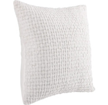 Fyrkantig dekorativ kudde med vävd textur