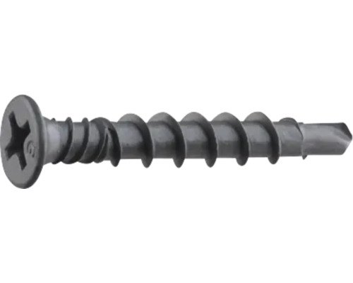 Enkel borrskruv med försänkt huvud och Phillips-spår