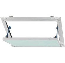 Inspektionslucka AluPlana® luft- och dammtät med 2x12,5 mm GKFI-inlägg med säkerhetsanordning 40x40cm