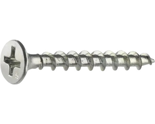 En skruv med Phillips-huvud.