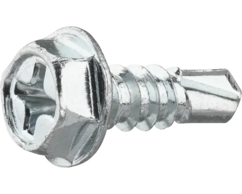 Plåtskruv med borrande spets och linshuvud