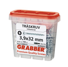 Träskruvar 3,9x32 millimeter i behållare