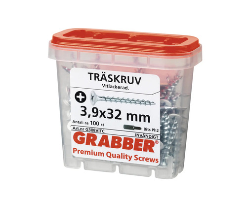 Träskruvar 3,9x32 millimeter i behållare
