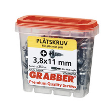Plåtskruv 3,8x11 mm i plastlåda