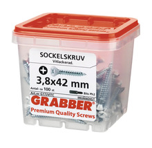 Förpackning sockelskruvar 3,8x42 millimeter