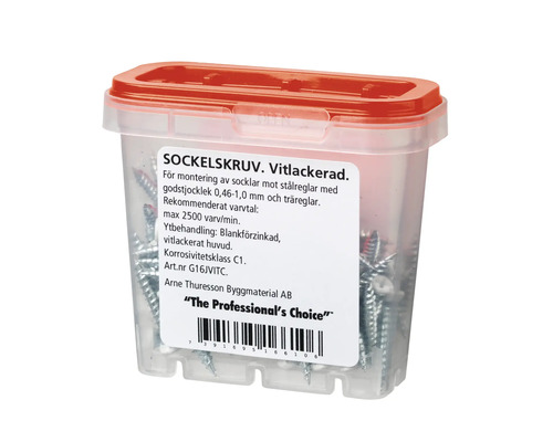 Sockelskruv, förpackning