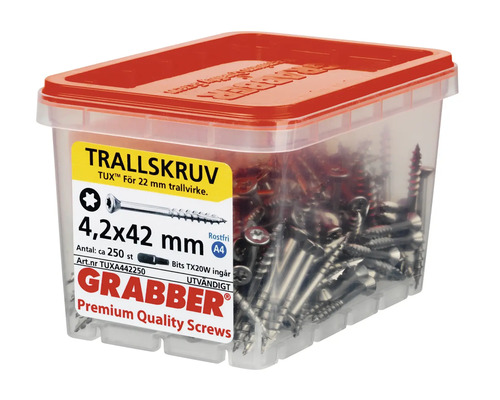 Förpackning terrasskruvar, 4,2 x 42 millimeter, cirka 250 stycken