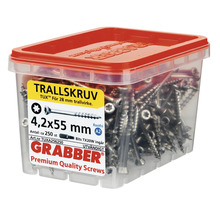 Grabber Trallskruv 4,2x55 millimeter i behållare