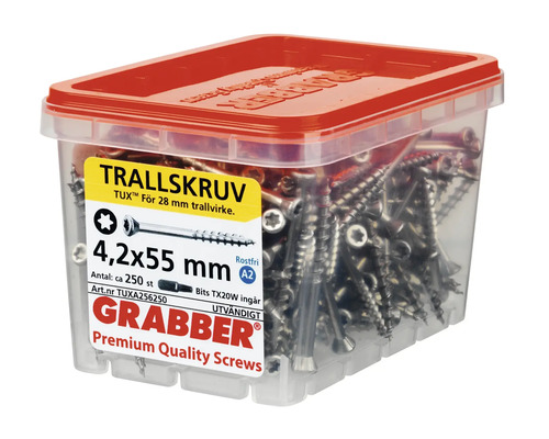 Grabber Trallskruv 4,2x55 millimeter i behållare