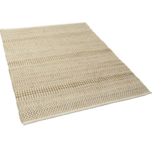 Beige matta med sicksackmönster