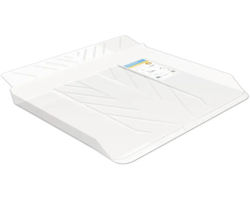 Droppskydd TOLLCO Disk Pro transparent 60x49cm vattenbarriär front 8093028 Fyrkantig vit färgtråg med räfflad struktur