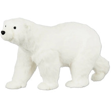 Isbjörn av plysch för barnrumsdekoration