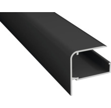 Aluminiumprofil i svart