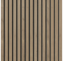 Träpanel med ribbor för vägg- och takdekoration