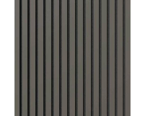 Panelvägg med vertikala lameller