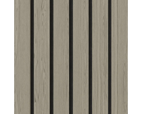 Akustikpaneler med träyta och svart filt