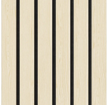 Akustikpaneler med träutseende för väggdekoration