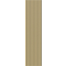 Träpanel med ribbor för väggbeklädnad