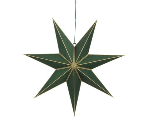 Dekorativ grön julstjärna för upphängning