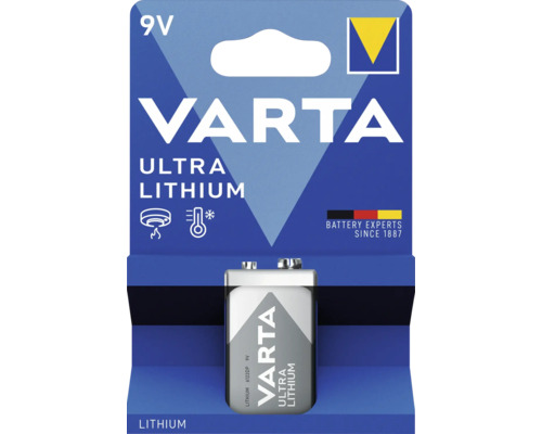 Batteri VARTA 9V Ultra Litium 6122
