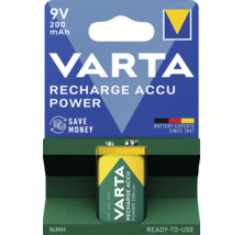 Varta 9V 200mAh Recharge Accu Power batteri