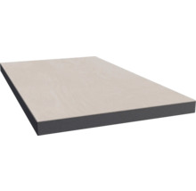 Träskiva med grå kant