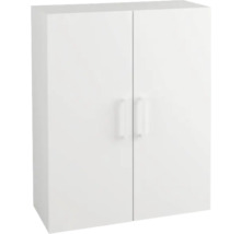 Vitt väggskåp med två dörrar