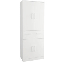 Vitt universal skåp med lådor och dörrar för extra förvaringsutrymme