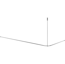 Hörnduschstång med takfäste