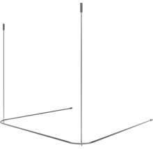 Hörnmonterad duschdraperistång