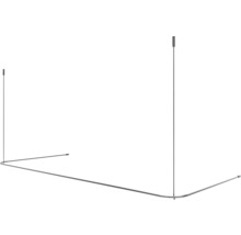 Hörnduschstång för montering i badrum