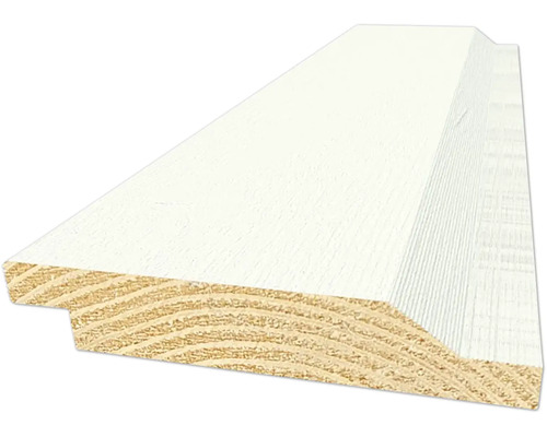 Ytterpanel enkelfas grundmålad vit falsad 22x145x4800 mm Ytterpanel enkelfas grundmålad vit falsad 22x145x4800 mm