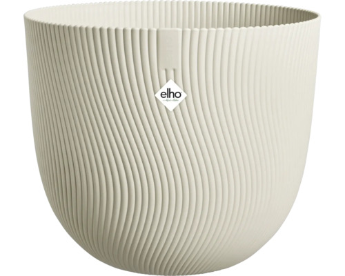 Elho blomkruka med räfflad textur och Elho logotyp