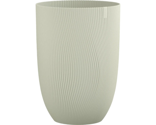 Kruka ELHO Sereh plast Ø30x40cm grön Blomkruka med räfflad struktur