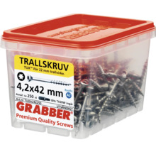 Grabber Trallskruv träskruvar 4,2x42 mm i behållare