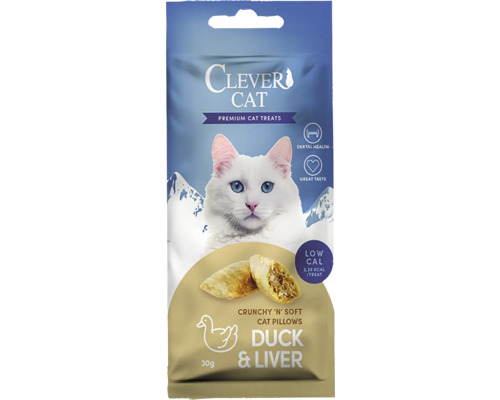 Clever Cat kattgodis med anka och lever, 30 gram