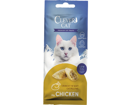 Clever Cat kattgodis med kycklingsmak för tandhälsan och som en smakrik behandling