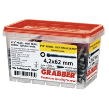 Grabber PTX Panel- och trallskruv 4,2x62 mm i behållare