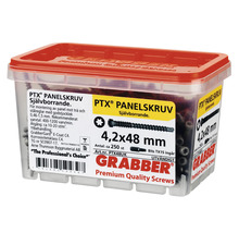 PTX panelskruv 4,2x48 mm i transparent låda med rött lock