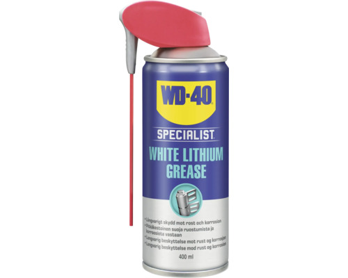 Vitt smörjfett WD-40 med Smart Straw 400ml WD-40 Specialist Vitt litiumfett, 400 ml