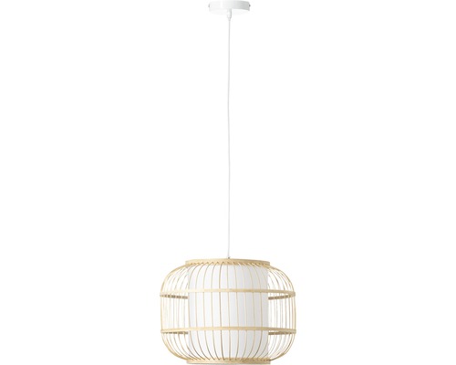 Taklampa med bambuskant