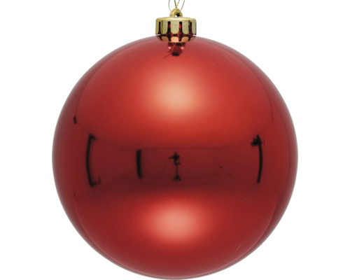 Röd julgranskula med hängare
