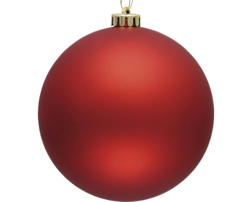 Röd julgranskula med upphängning