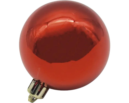 Röd julgranskula med hängare