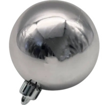 Silverfärgad julgranskula för dekoration