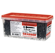 Grabber skruvar i behållare, 3,8x28 millimeter