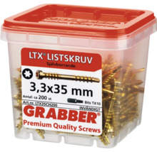 Förpackning med självborrande träskruvar, 3,3 x 35 millimeter, cirka 200 stycken